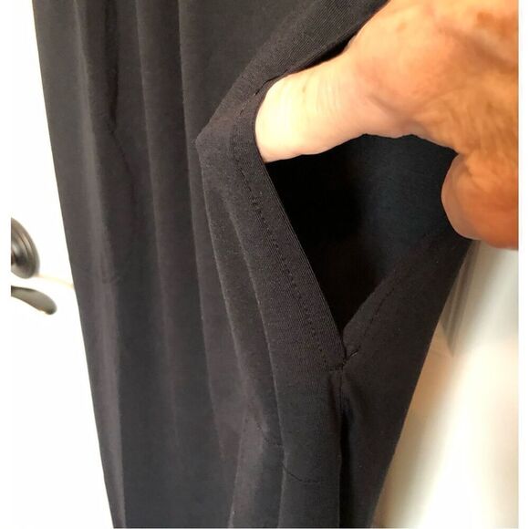 BARE NECESSITIES - NWT - L Sz XS Relax, Recharge Long Chemise Lounge Dress/BLACK - Picture 11 of 13